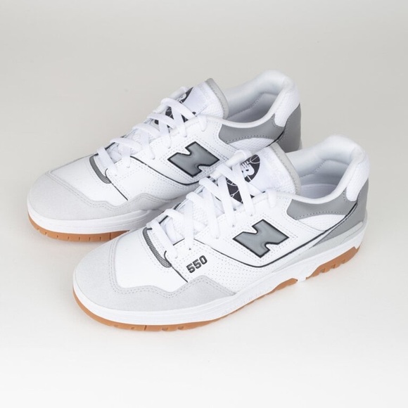 NEW BALANCE BB550ESC Athletic Shoes | Color: WHITE / SLATE GREY | NEW/NIB 👟 - Picture 1 of 13